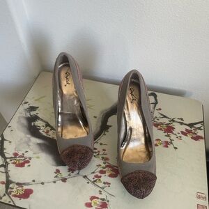 Cupid Multicolor heel (Bronze/ grey/ pink) glittery